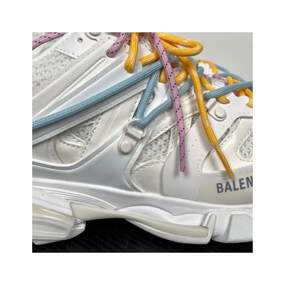 Balenciaga Track Trail Laces Sneaker - White / Red 800592WTRHK0123 , Premium SneakersStreetwear , Worldwide Shipping