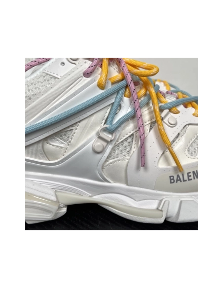 Balenciaga Track Trail Laces Sneaker - White / Red 800592WTRHK0123 , Premium SneakersStreetwear , Worldwide Shipping