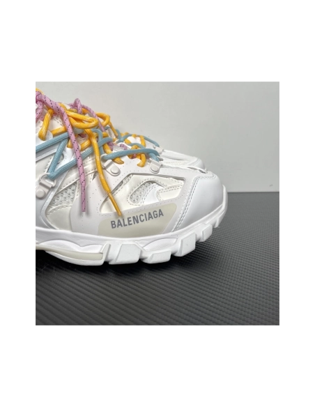 Balenciaga Track Trail Laces Sneaker - White / Red 800592WTRHK0123 , Premium SneakersStreetwear , Worldwide Shipping