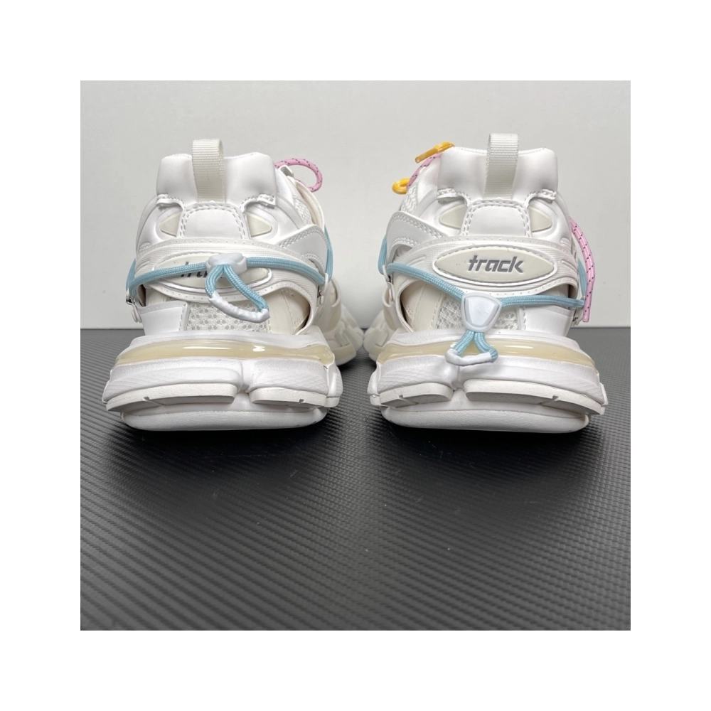 Balenciaga Track Trail Laces Sneaker - White / Red 800592WTRHK0123 , Premium SneakersStreetwear , Worldwide Shipping