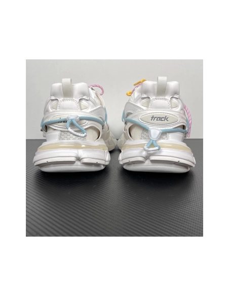 Balenciaga Track Trail Laces Sneaker - White / Red 800592WTRHK0123 , Premium SneakersStreetwear , Worldwide Shipping