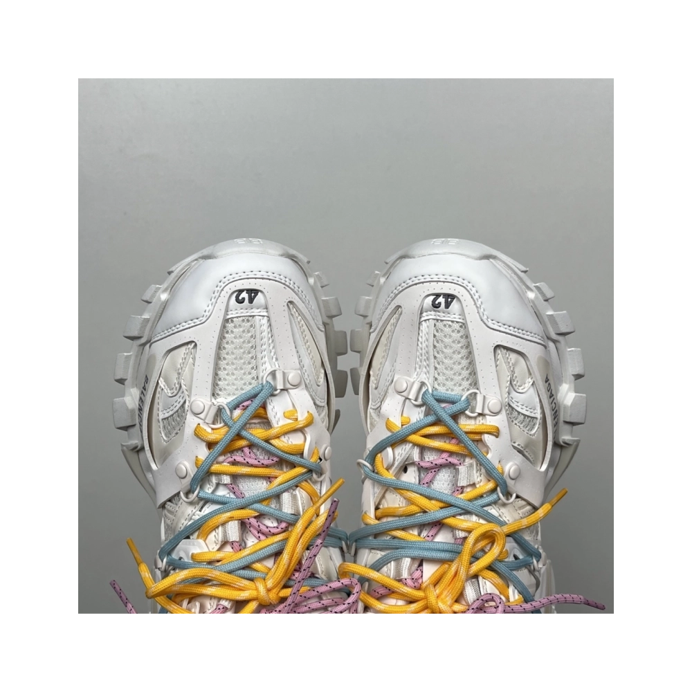 Balenciaga Track Trail Laces Sneaker - White / Red 800592WTRHK0123 , Premium SneakersStreetwear , Worldwide Shipping