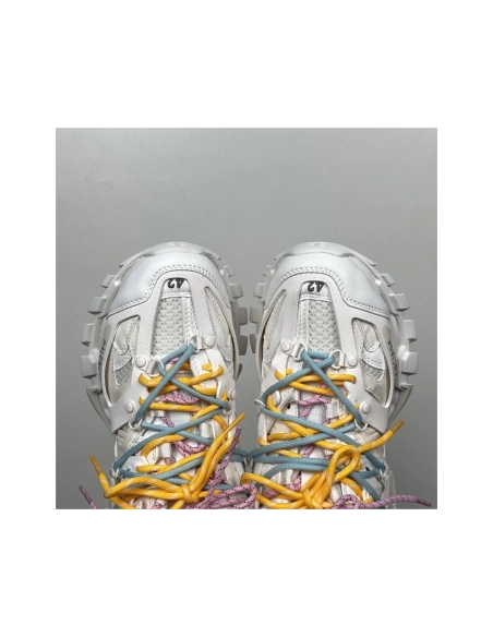 Balenciaga Track Trail Laces Sneaker - White / Red 800592WTRHK0123 , Premium SneakersStreetwear , Worldwide Shipping