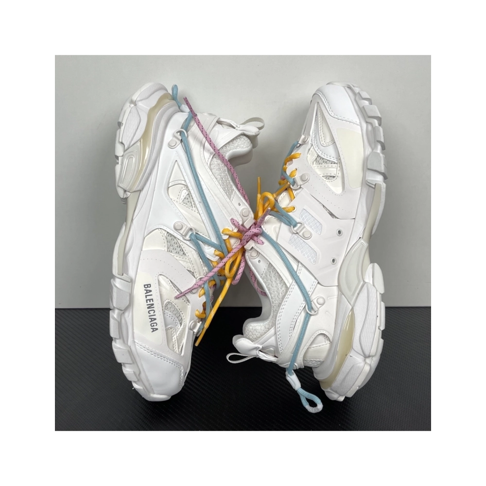 Balenciaga Track Trail Laces Sneaker - White / Red 800592WTRHK0123 , Premium SneakersStreetwear , Worldwide Shipping