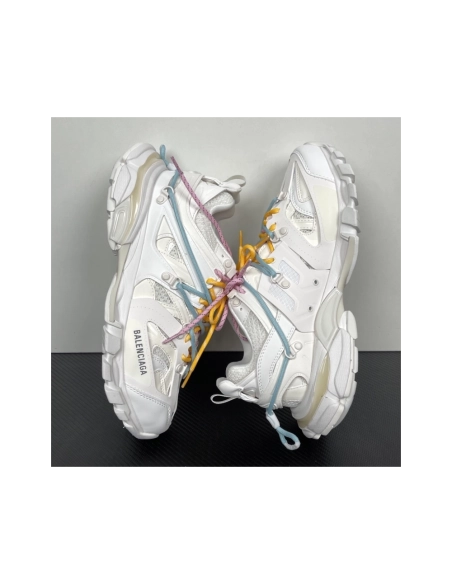 Balenciaga Track Trail Laces Sneaker - White / Red 800592WTRHK0123 , Premium SneakersStreetwear , Worldwide Shipping