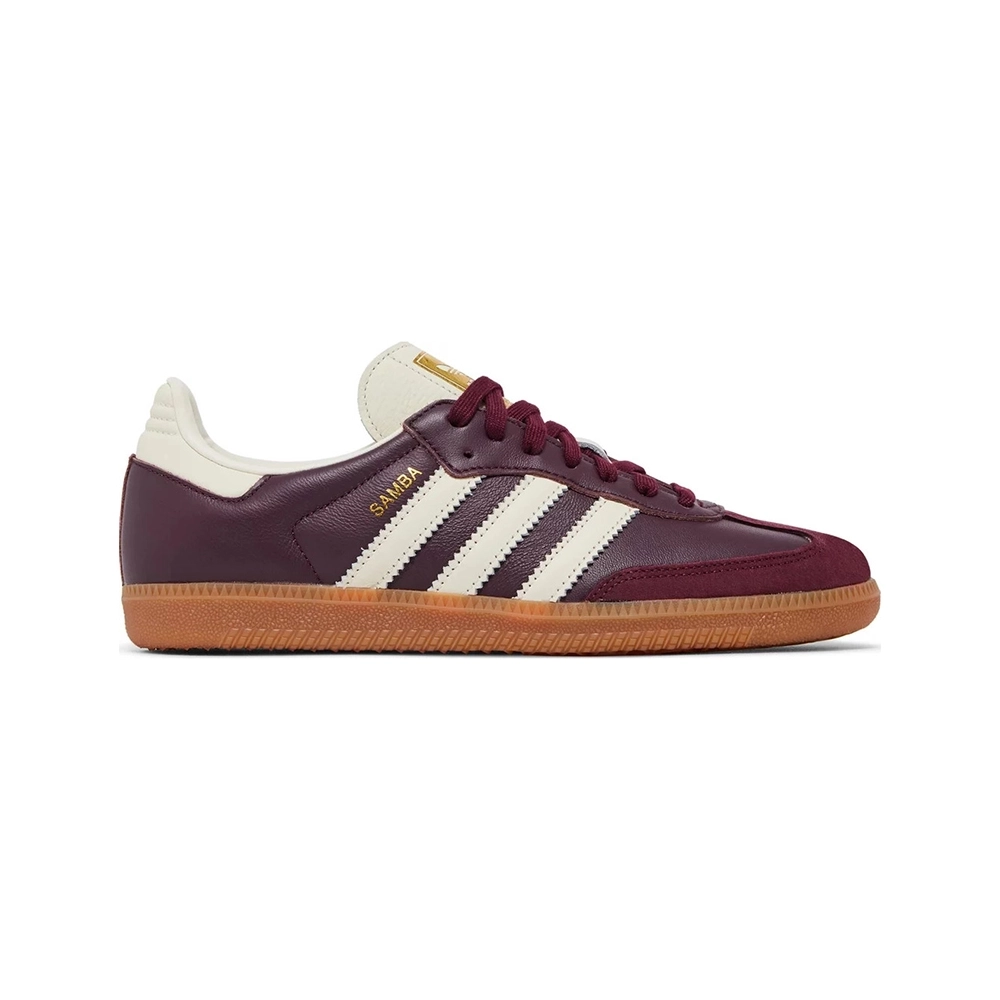 Adidas Samba OG Maroon Gold Metallic,ADIDAS SAMBA,ADIDAS