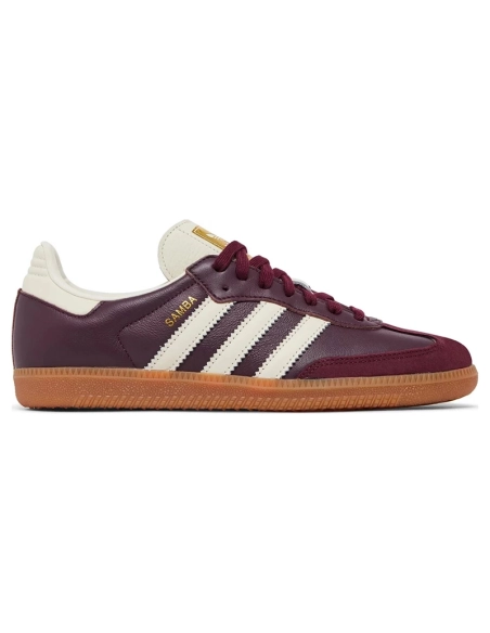 Adidas Samba OG Maroon Gold Metallic,ADIDAS SAMBA,ADIDAS