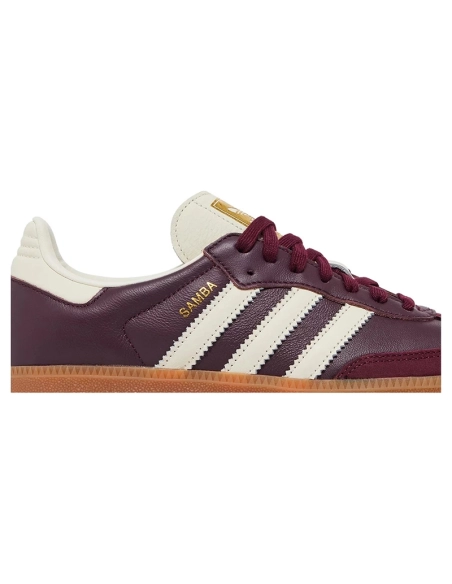 Adidas Samba OG Maroon Gold Metallic,ADIDAS SAMBA,ADIDAS