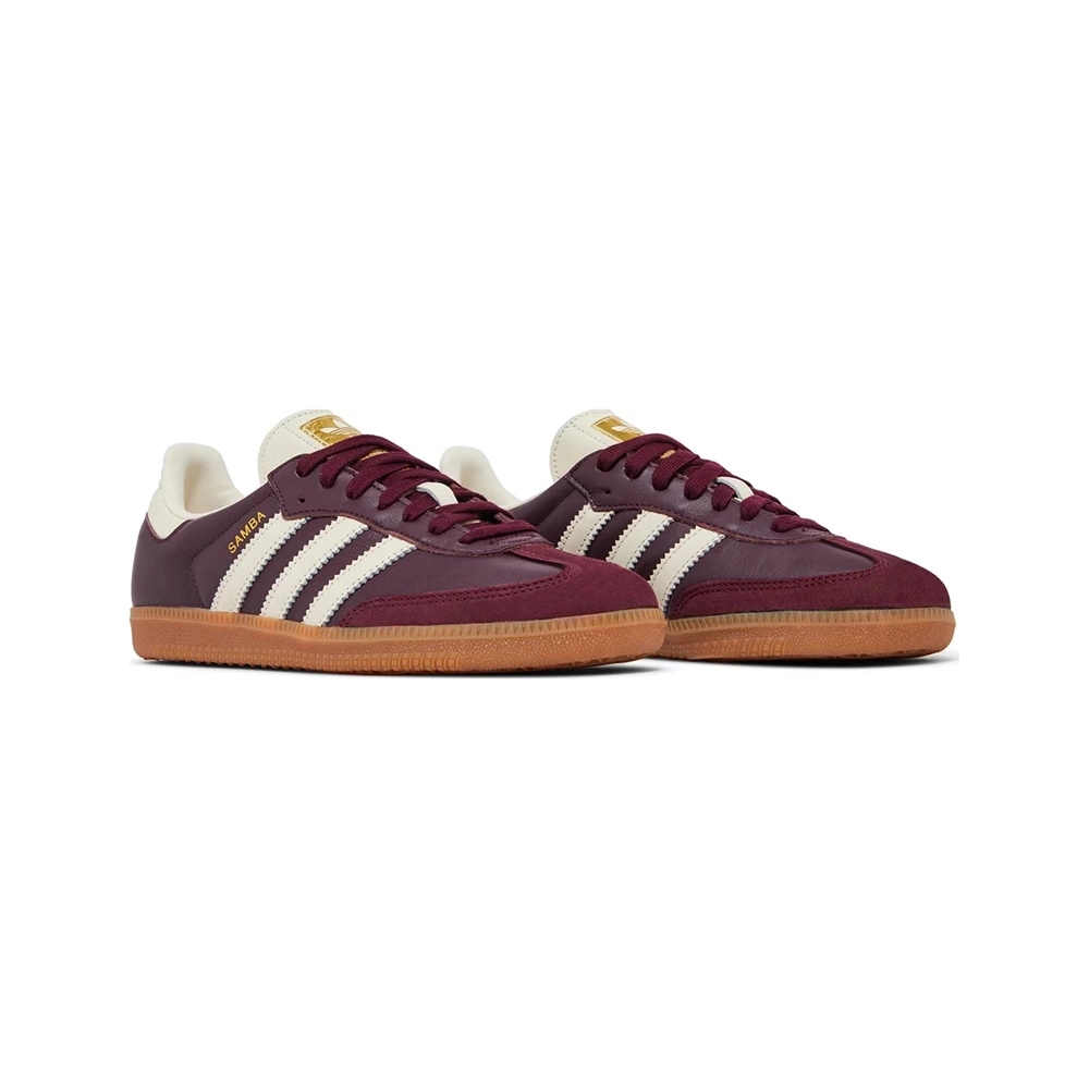 Adidas Samba OG Maroon Gold Metallic,ADIDAS SAMBA,ADIDAS