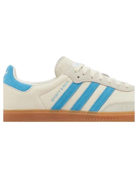 Adidas Samba OG Sporty Rich Cream Blue,ADIDAS SAMBA,ADIDAS