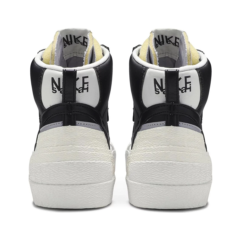 sacai x Blazer Mid Black Grey,NIKE BLAZER,NIKE SHOES Reps