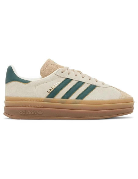 Adidas Gazelle Bold Cream Collegiate Green,ADIDAS GAZELLE,ADIDAS