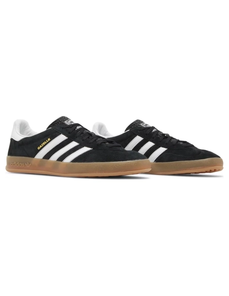 Adidas Gazelle Indoor Black White Gum,ADIDAS GAZELLE,ADIDAS