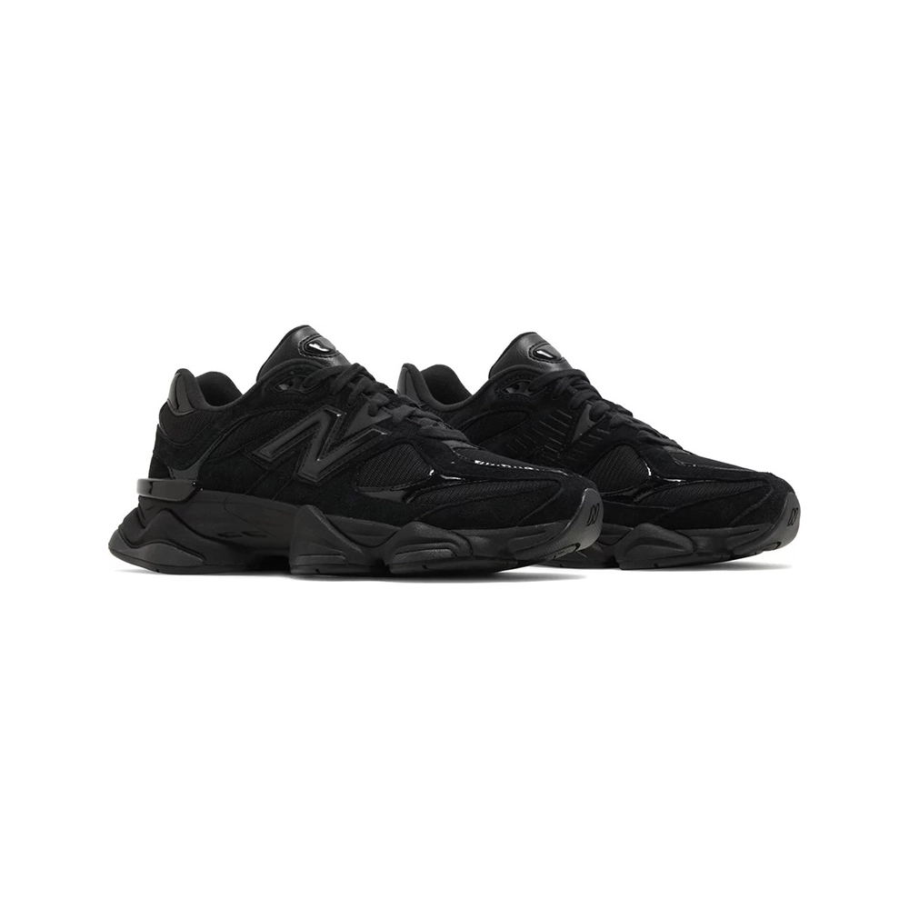 9060 Triple Black Suede Patent,New Balance 9060,New Balance Shoes