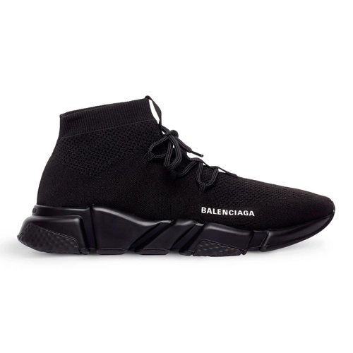 BALENCIAGA SPEED LACEUP RECYCLED KNIT TRAINERS IN BLACK,BALENCIAGA SPEED,BALENCIAGA