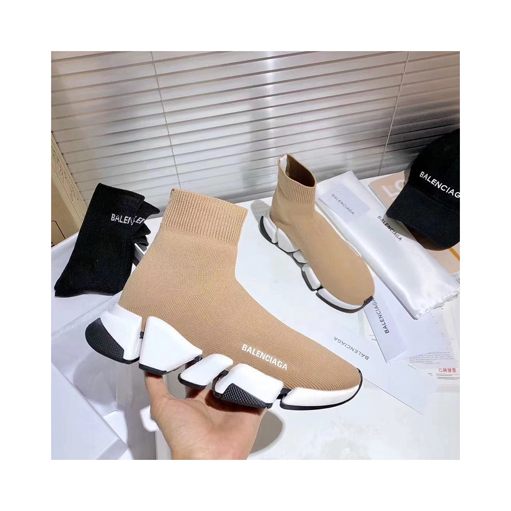 Balenciaga Speed Trainer Beige White,BALENCIAGA SPEED,BALENCIAGA