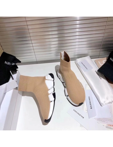 Balenciaga Speed Trainer Beige White,BALENCIAGA SPEED,BALENCIAGA