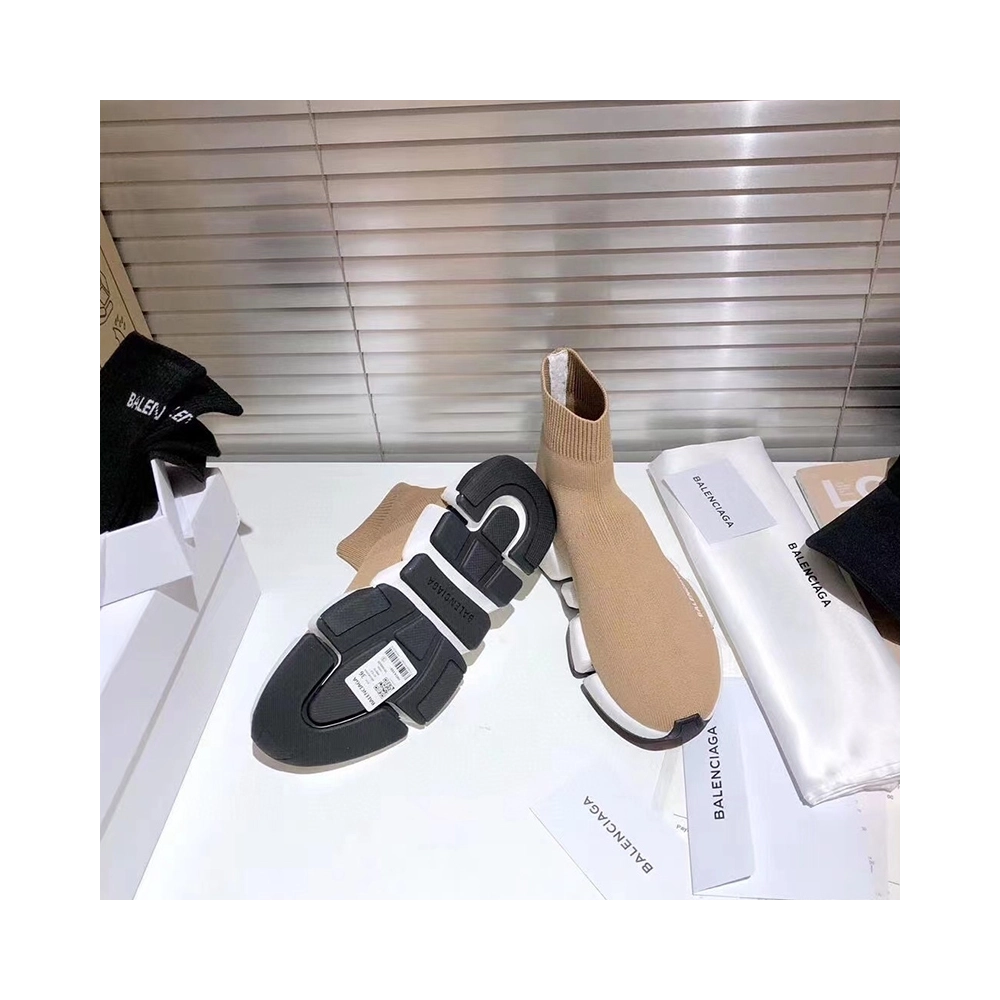 Balenciaga Speed Trainer Beige White,BALENCIAGA SPEED,BALENCIAGA
