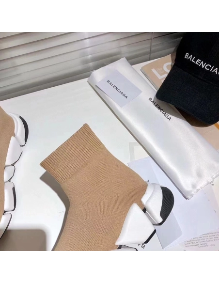 Balenciaga Speed Trainer Beige White,BALENCIAGA SPEED,BALENCIAGA