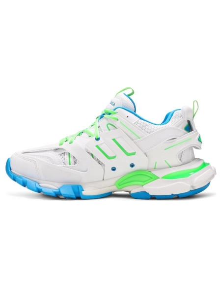 BALENCIAGA TRACK WHITE GREEN,BALENCIAGA TRACK,BALENCIAGA
