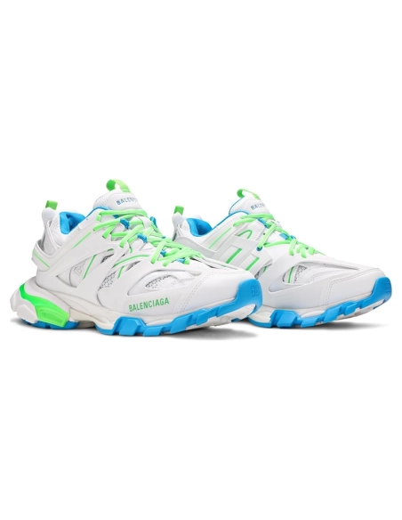 BALENCIAGA TRACK WHITE GREEN,BALENCIAGA TRACK,BALENCIAGA