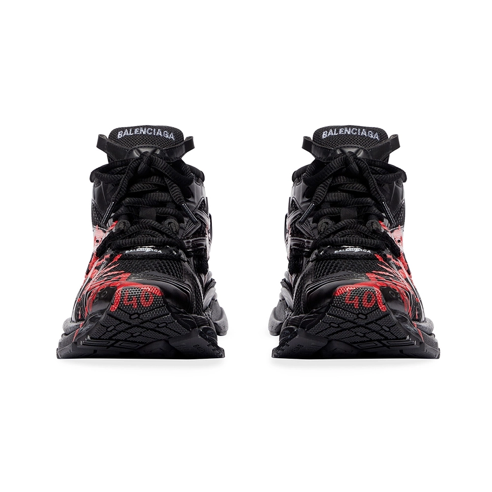 Balenciaga MENS RUNNER GRAFFITI SNEAKER IN BLACK,Balenciaga Runner,BALENCIAGA