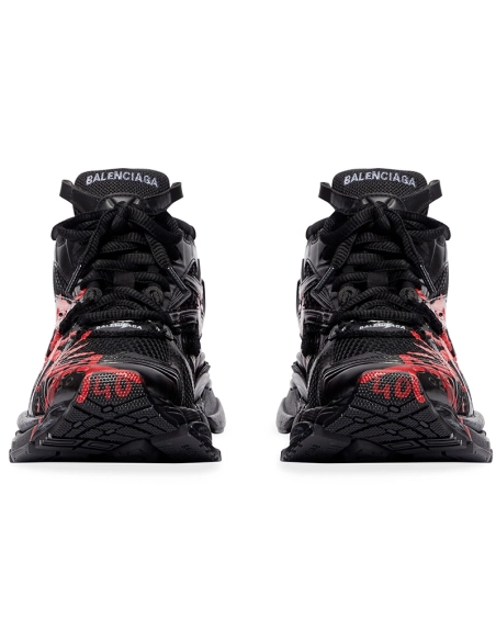 Balenciaga MENS RUNNER GRAFFITI SNEAKER IN BLACK,Balenciaga Runner,BALENCIAGA