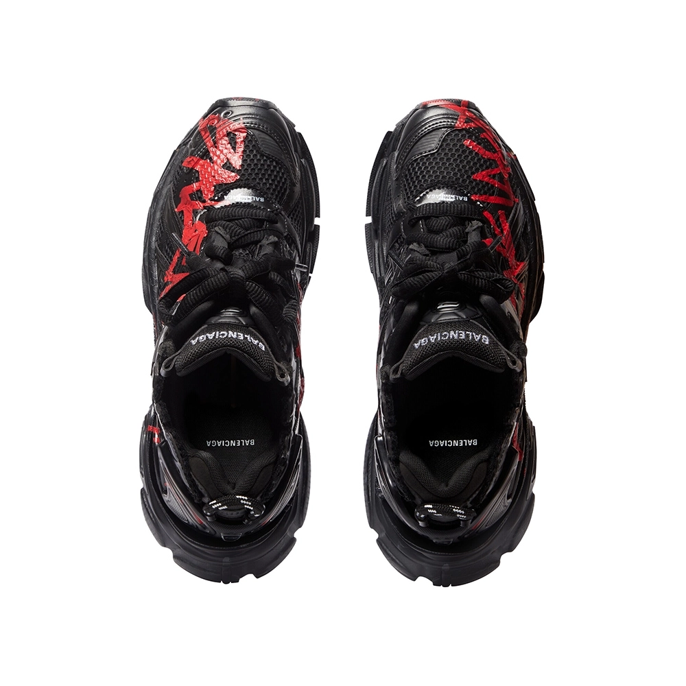 Balenciaga MENS RUNNER GRAFFITI SNEAKER IN BLACK,Balenciaga Runner,BALENCIAGA