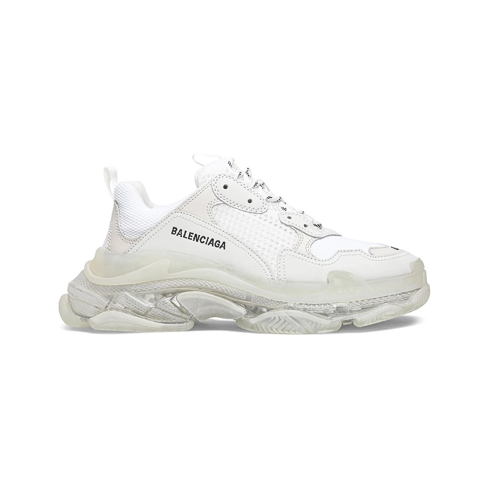 BALENCIAGA TRIPLE S CLEAR SOLE WHITE,BALENCIAGA TRIPLE S,BALENCIAGA