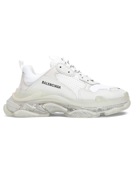 BALENCIAGA TRIPLE S CLEAR SOLE WHITE,BALENCIAGA TRIPLE S,BALENCIAGA