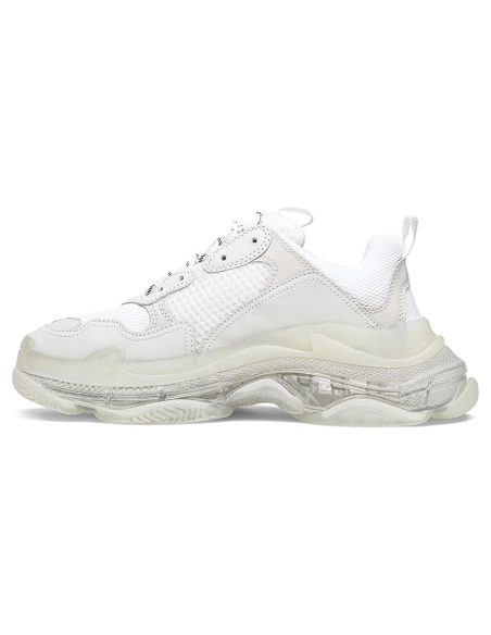 BALENCIAGA TRIPLE S CLEAR SOLE WHITE,BALENCIAGA TRIPLE S,BALENCIAGA