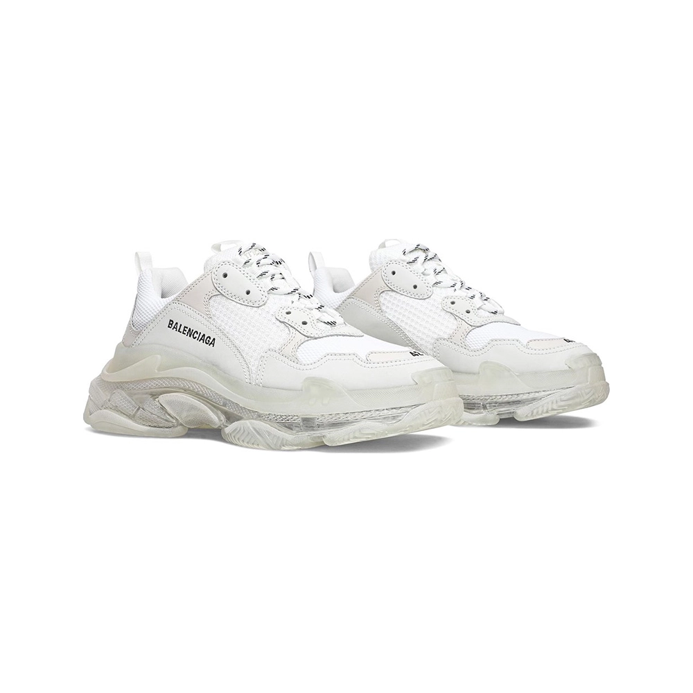 BALENCIAGA TRIPLE S CLEAR SOLE WHITE,BALENCIAGA TRIPLE S,BALENCIAGA