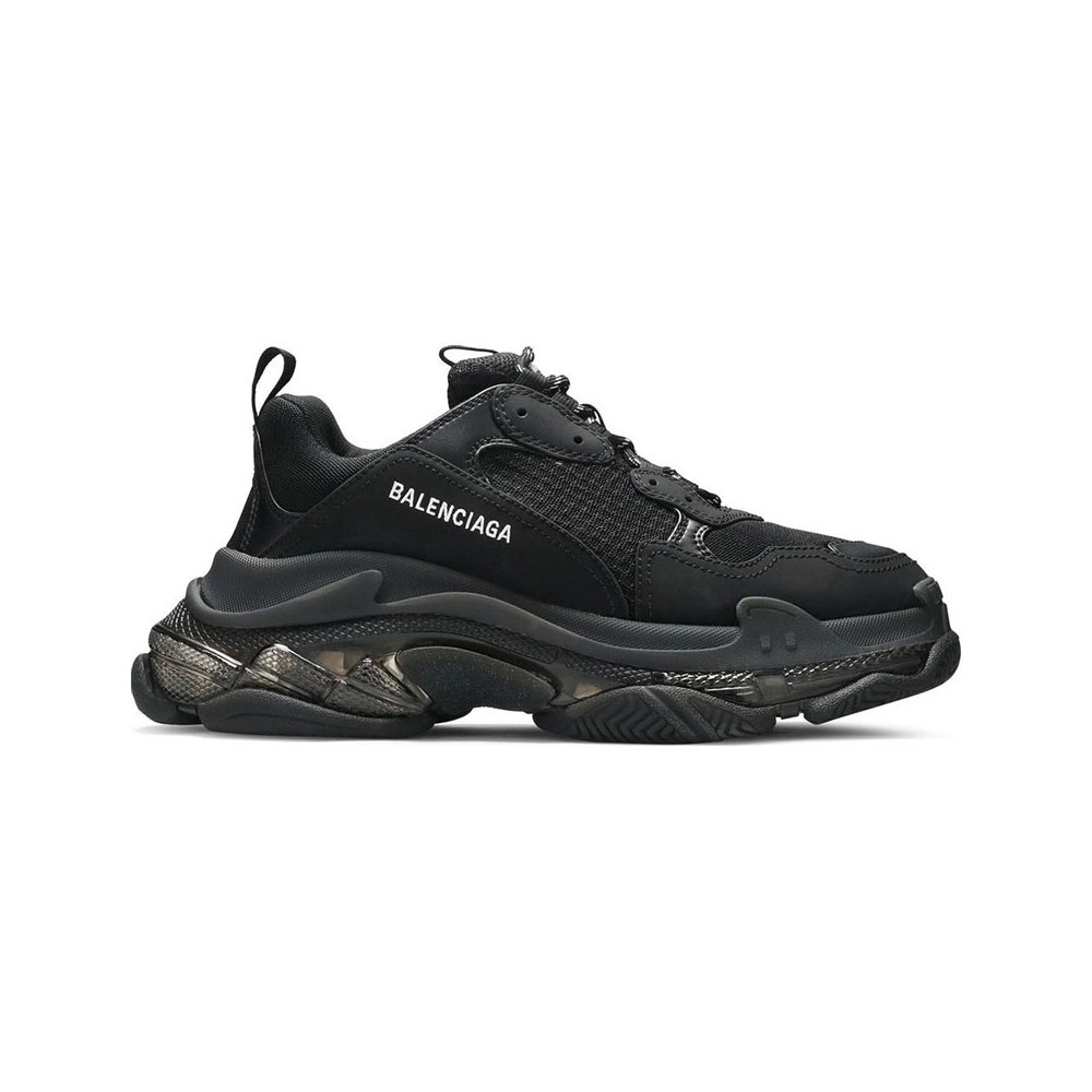 BALENCIAGA TRIPLE S CLEAR SOLE BLACK,BALENCIAGA TRIPLE S,BALENCIAGA