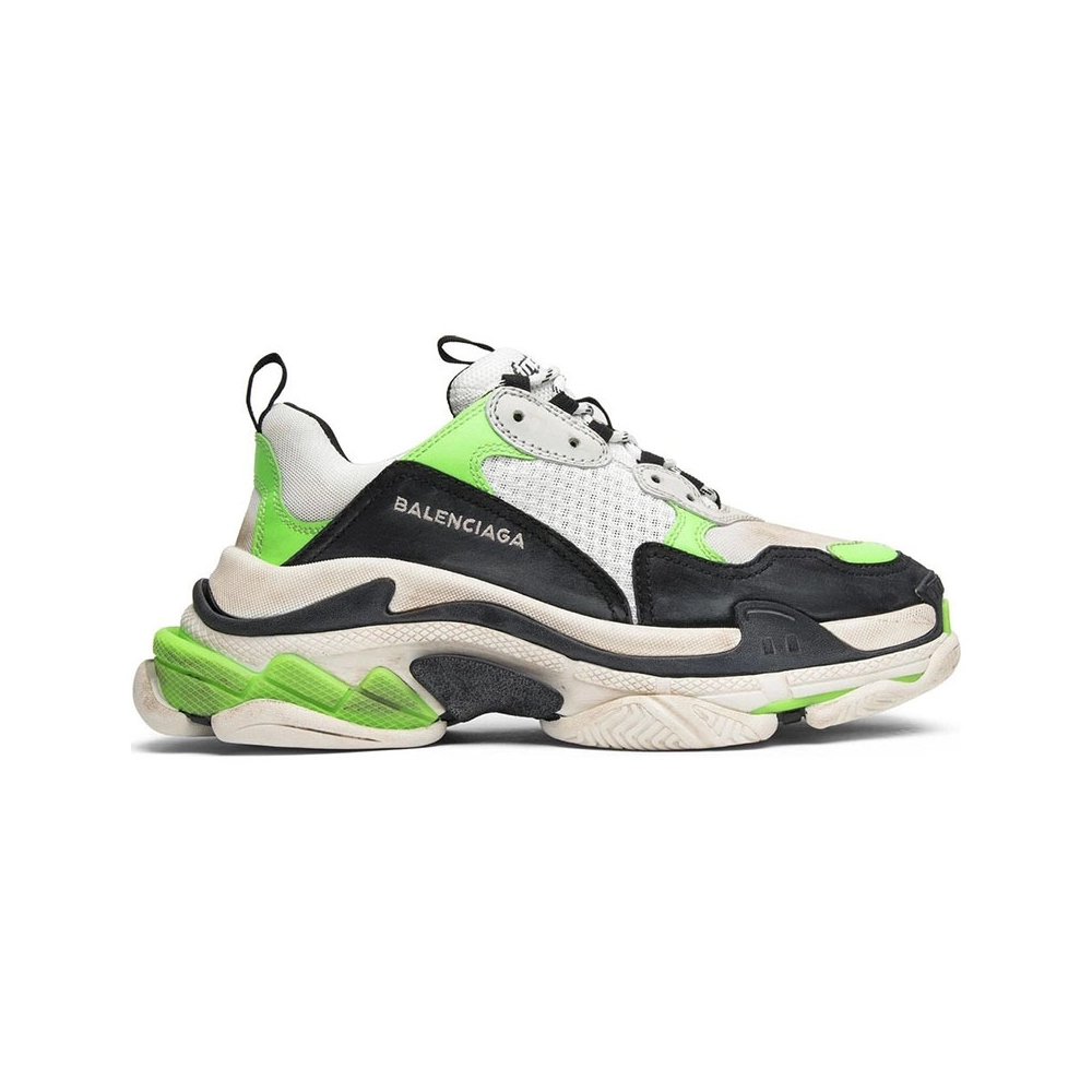 Mr. Porter X BALENCIAGA TRIPLE S Neon Green,BALENCIAGA TRIPLE S,BALENCIAGA