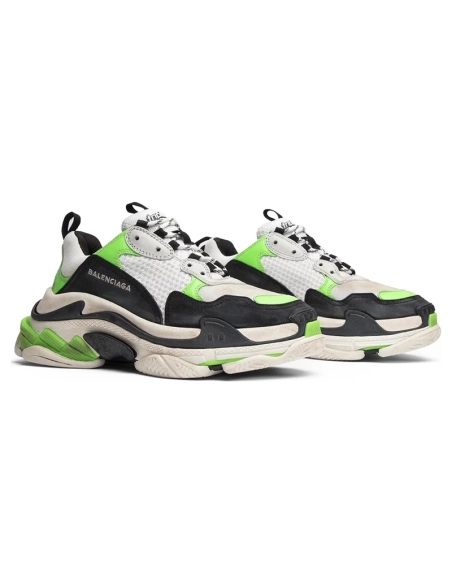 Mr. Porter X BALENCIAGA TRIPLE S Neon Green,BALENCIAGA TRIPLE S,BALENCIAGA