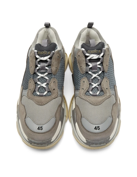 BALENCIAGA TRIPLE S GREY BLACK,BALENCIAGA TRIPLE S,BALENCIAGA