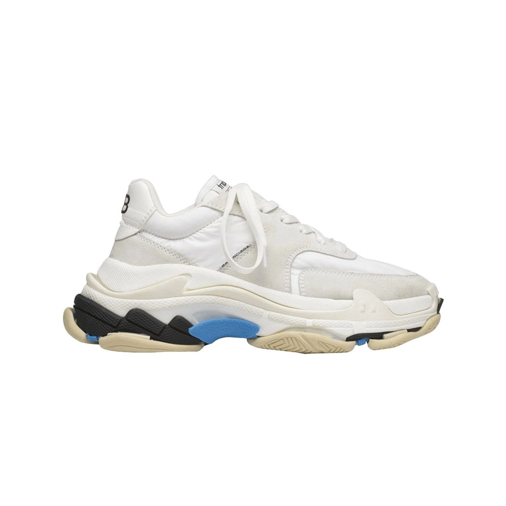 BALENCIAGA TRIPLE S WHITE BLUE,BALENCIAGA TRIPLE S,BALENCIAGA