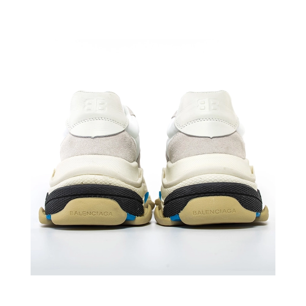 BALENCIAGA TRIPLE S WHITE BLUE,BALENCIAGA TRIPLE S,BALENCIAGA