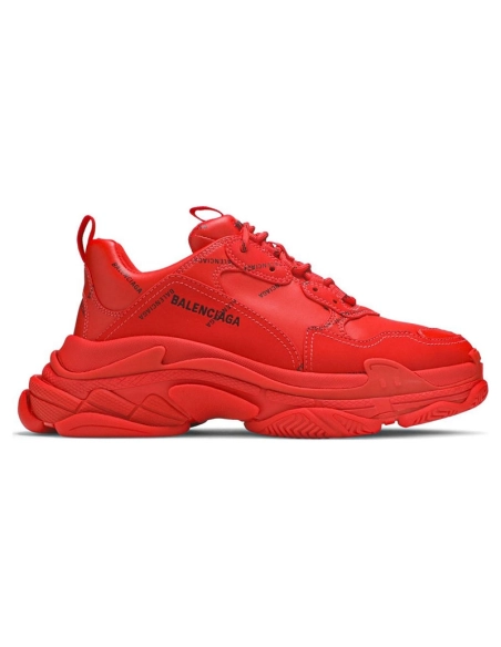 BALENCIAGA TRIPLE S ALLOVER LOGO RED,BALENCIAGA TRIPLE S,BALENCIAGA