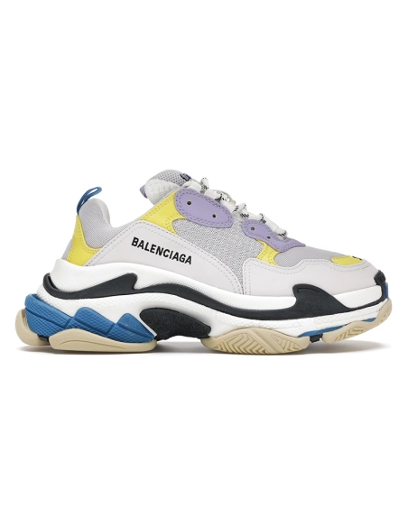 BALENCIAGA TRIPLE S PURPLE YELLOW,BALENCIAGA TRIPLE S,BALENCIAGA