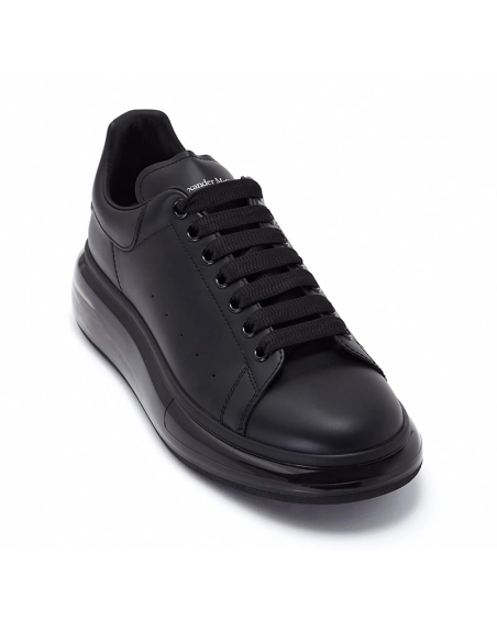 Alexander McQueen Oversized Transparent Sole Sneaker in Black,ALEXANDER MCQUEEN,Other Brand Reps Sneakers