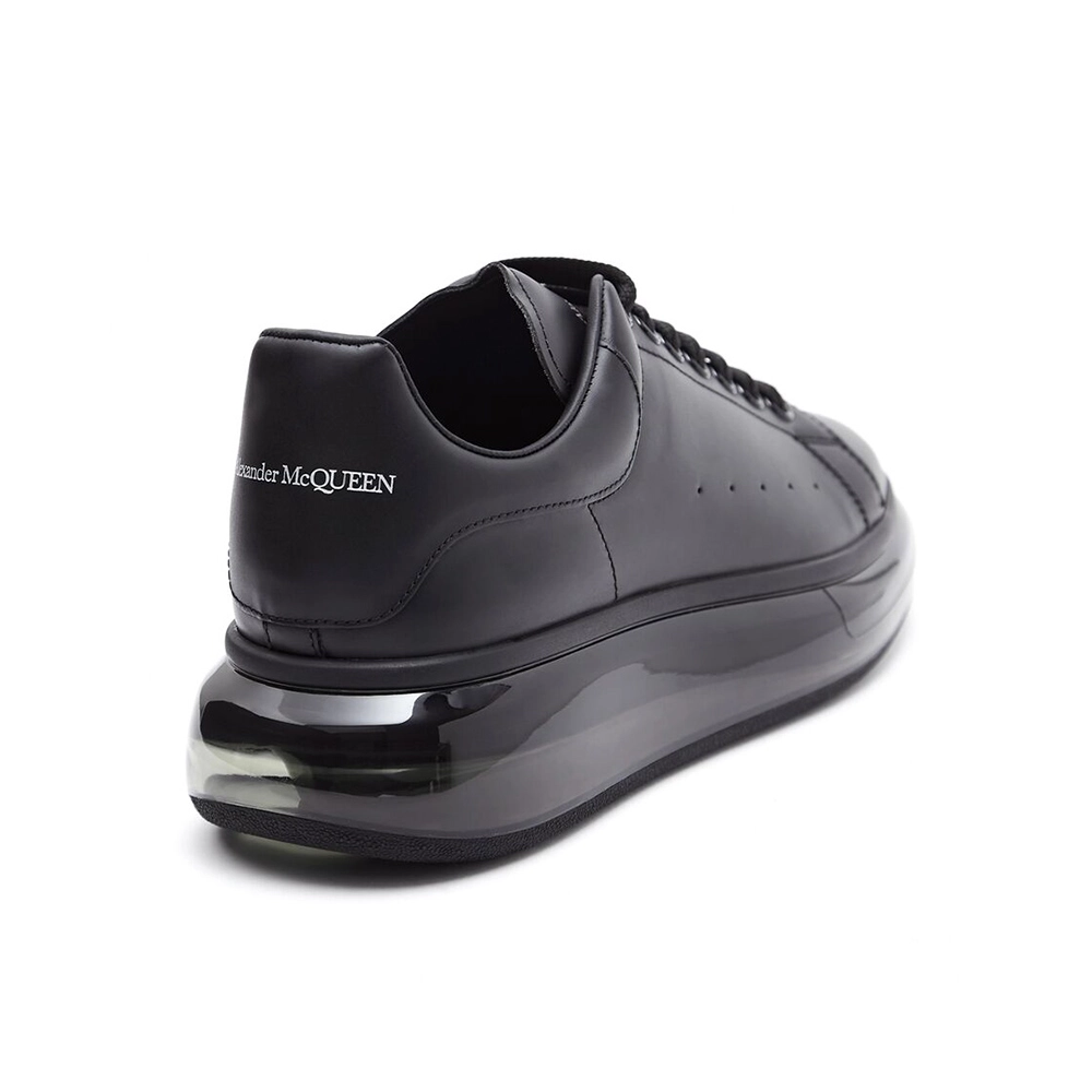 Alexander McQueen Oversized Transparent Sole Sneaker in Black,ALEXANDER MCQUEEN,Other Brand Reps Sneakers