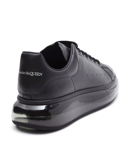 Alexander McQueen Oversized Transparent Sole Sneaker in Black,ALEXANDER MCQUEEN,Other Brand Reps Sneakers