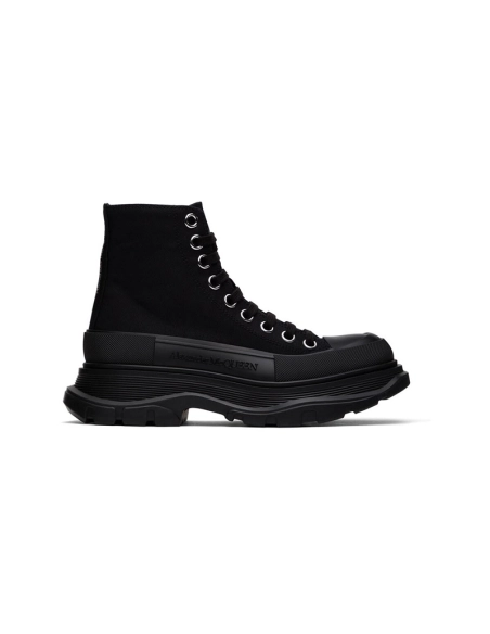 ALEXANDER MCQUEEN Black Tread Slick High Reps Sneakers,ALEXANDER MCQUEEN,Other Brand Reps Sneakers