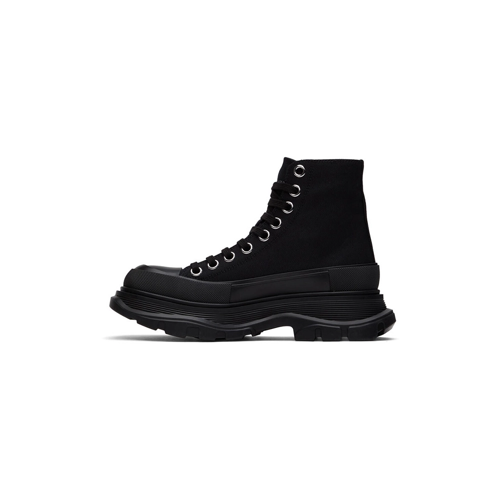 ALEXANDER MCQUEEN Black Tread Slick High Reps Sneakers,ALEXANDER MCQUEEN,Other Brand Reps Sneakers