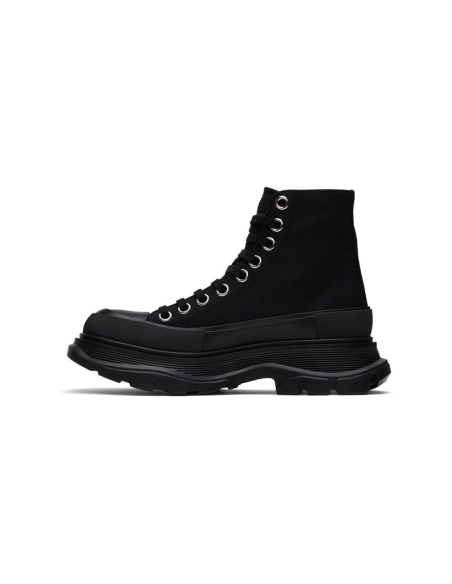 ALEXANDER MCQUEEN Black Tread Slick High Reps Sneakers,ALEXANDER MCQUEEN,Other Brand Reps Sneakers