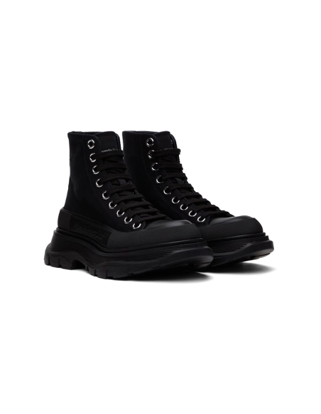 ALEXANDER MCQUEEN Black Tread Slick High Reps Sneakers,ALEXANDER MCQUEEN,Other Brand Reps Sneakers