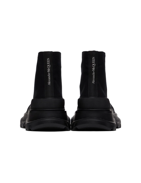 ALEXANDER MCQUEEN Black Tread Slick High Reps Sneakers,ALEXANDER MCQUEEN,Other Brand Reps Sneakers