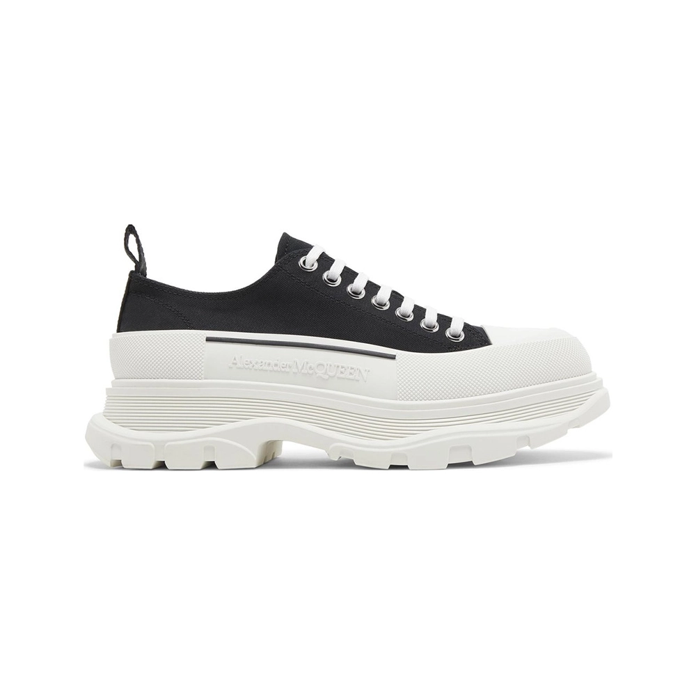 Alexander McQueen Tread Slick Lace Up Black White,ALEXANDER MCQUEEN,Other Brand Reps Sneakers