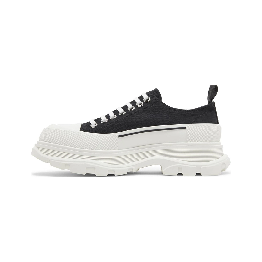 Alexander McQueen Tread Slick Lace Up Black White,ALEXANDER MCQUEEN,Other Brand Reps Sneakers